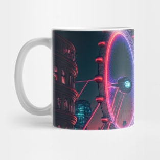 London eye Cyberpunk style Mug